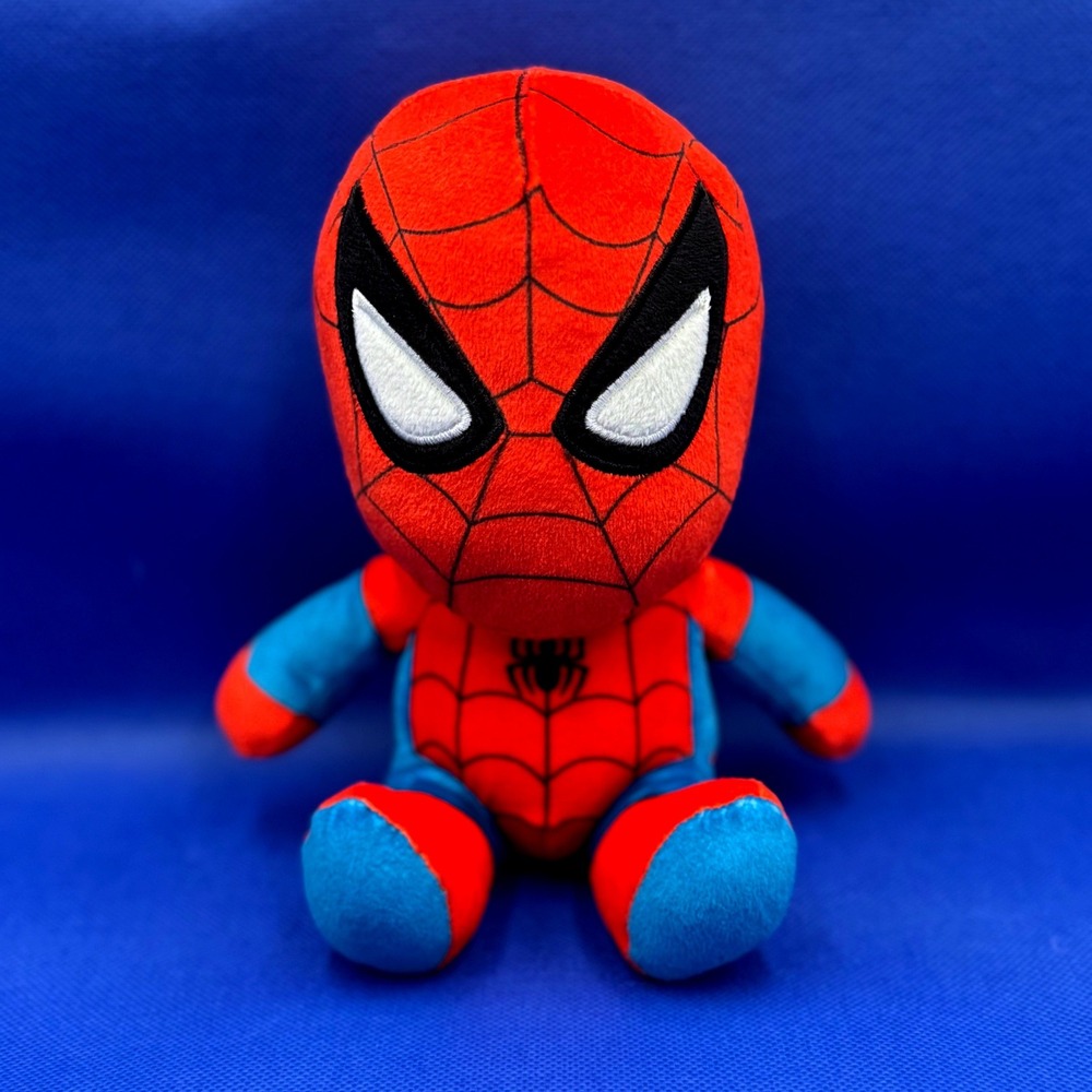 Marvel Spider-Man Plush Stuffed Superhero 8" Red Blue Classic Suit Peter Parker
